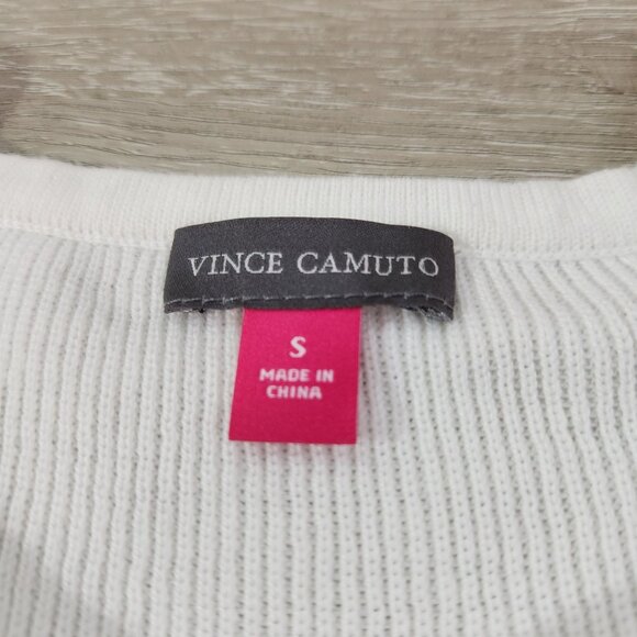 Vince Camuto Grey Striped Long Sleeve Sweater New With Tags Women's Size S - Picture 6 of 12